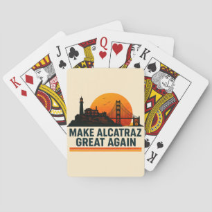 Make Alcatraz Great Again Lustig Spielkarten