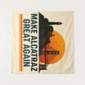Make Alcatraz Great Again Lustig Wandteppich (Vorderseite (Horizontal))