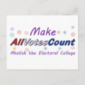 Make All Votes Count Postkarten (Vorderseite)