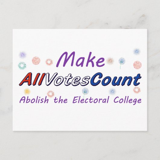 Make All Votes Count Postkarten (Vorderseite)