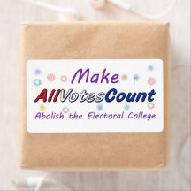 Make All Votes Count, Versandetiketten