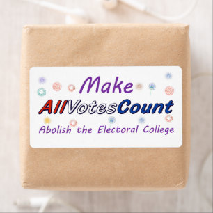 Make All Votes Count, Versandetiketten