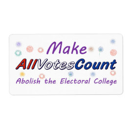 Make All Votes Count, Versandetiketten