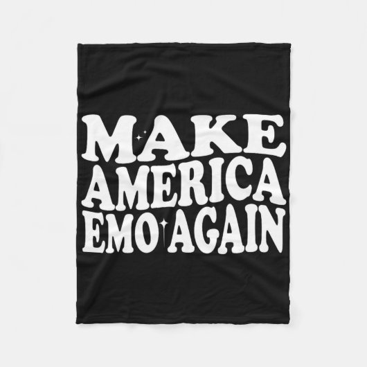 Make America Emo Again Lustig Goth Uns Sagt Fleecedecke (Vorderseite)