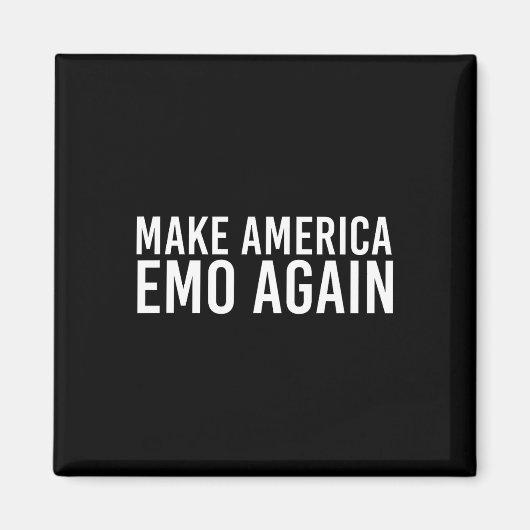 Make America Emo Again Lustiges Goth-Geschenk 2 Magnet (Vorne)