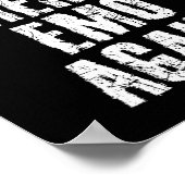 Make America Emo Again Lustiges Goth-Geschenk Poster (Ecke)