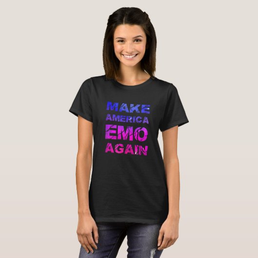 Make America Emo Again Pastel Goth T-Shirt (Vorne ganz)
