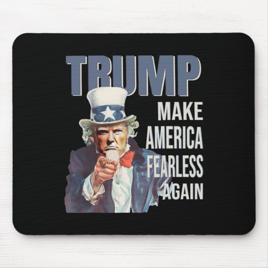 Make America Fearless Again Pro Trump Republikaner Mousepad (Vorne)