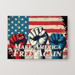 Make America Free Again Kunstwerk Button
