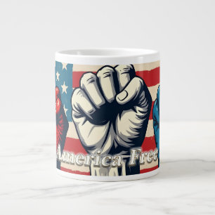Make America Free Again Kunstwerk Jumbo-Tasse