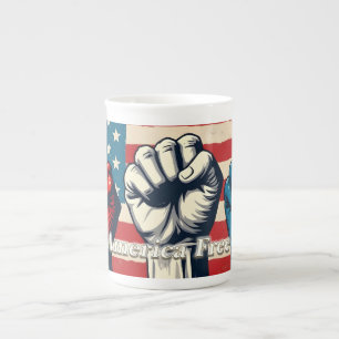 Make America Free Again Kunstwerk Porzellantasse