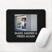 Make America Fries Again - Lustiger Trump Drive Th Mousepad (Mit Mouse)