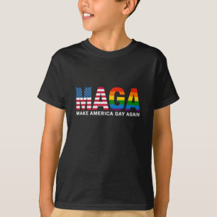 Make America Gay Again Gay Pride 2025 LGBTQ+ T-Shirt