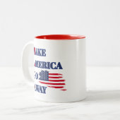 Make America Go Away - MAGA PUN lustigen Schlamm U Zweifarbige Tasse (Vorderseite Links)