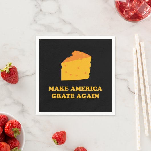 Make America Grate Again Cheese Trump Serviette (Beispiel)