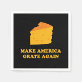 Make America Grate Again Cheese Trump Serviette (Vorderseite)