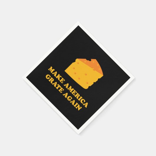 Make America Grate Again Cheese Trump Serviette (Ecke)