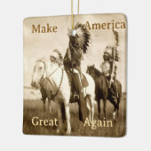 Make America Great Again Ceramic Ornament (Links)