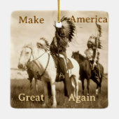 Make America Great Again Ceramic Ornament (Rückseite)