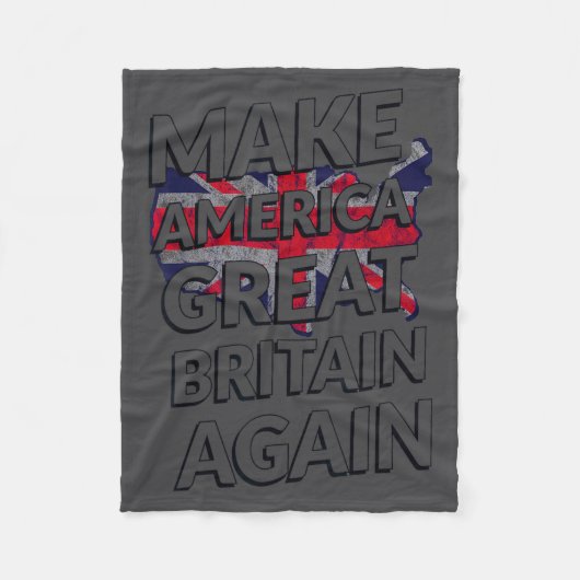 Make America Great Britain Again Shirt Fleecedecke (Vorderseite)