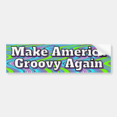Make America Groovy Again Autoaufkleber (Vorne)