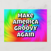 Make America Groovy Again - U may Change the words Postkarte (Vorderseite)