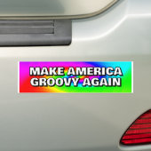 MAKE AMERICA GROOVY WIEDER, Sie können die Wörter Autoaufkleber (Auf Auto)