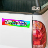 MAKE AMERICA GROOVY WIEDER, Sie können die Wörter  Autoaufkleber (Auf Lkw)