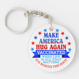 MAKE AMERICA HUG WIEDER IMPFSTOFFE SCHLÜSSELANHÄNGER