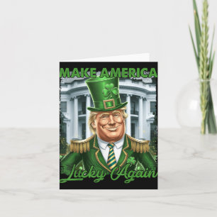 Make America Lucky Again Irischer Trump St Pattys  Karte