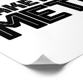 Make America Metric - US Flag Metric System Scienc Poster (Ecke)