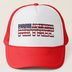Make America Metric - US Flag Metric System Scienc Truckerkappe
