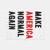 Make America Normal Again Fleecedecke (Vorderseite (Horizontal))