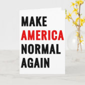 Make America Normal Again Karte (Gelbe Blume)