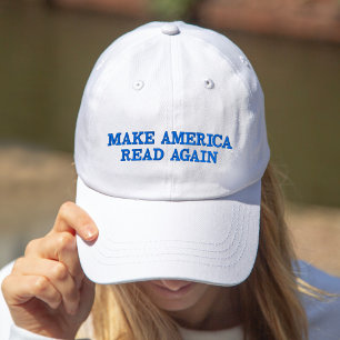 Make America Read Again Bestickte Kappe