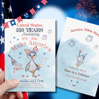 Make America Silly Again US 250th Anniversary  Einladung