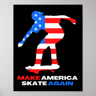 MAKE AMERICA SKATE WIEDER 50-50grind Edition Poster