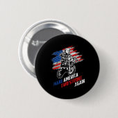 Make America Two Stroke Again Biker Für Trump Moto Button (Vorne & Hinten)