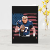 Make American Football Great Again Trump Usa Flag Karte (Gelbe Blume)