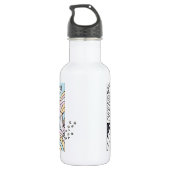 Make Art Angel Edelstahlflasche (Rückseite)