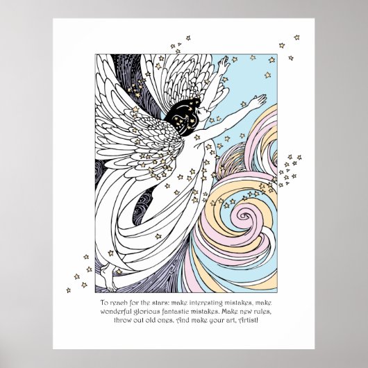 Make Art Angel Poster (Vorne)