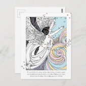 Make Art Angel Postkarte (Vorne/Hinten)