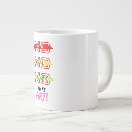 make art mug Jumbo-Tasse (Vorderseite Rechts)