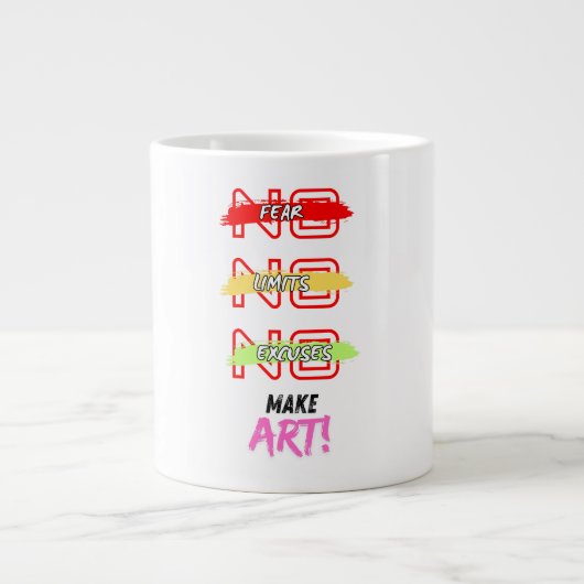 make art mug Jumbo-Tasse (Vorderseite)