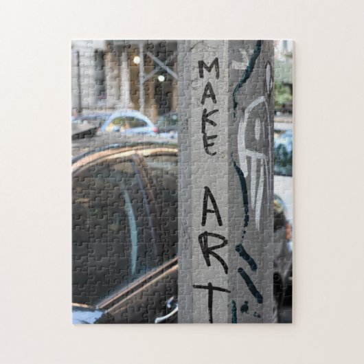 MAKE ART New York Graffiti Street Fotografie NYC Puzzle (Vertikal)