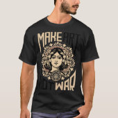 Make Art Not War Symbol T-Shirt (Vorderseite)