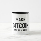 Make Bitcoin great again mug Tasse (Zentrum)