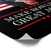 Make Bowling Great Again - Funny Trump Bowling Pla Poster (Ecke)
