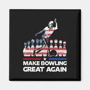 Make Bowling Great Again Lustig Trump Us Flag Bowl Magnet