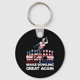 Make Bowling Great Again Lustig Trump Us Flag Bowl Schlüsselanhänger